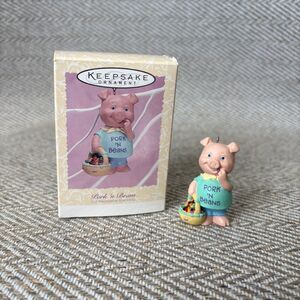 Hallmark Keepsake 1996 Pork N Beans Piggy Robert Chad Ornament